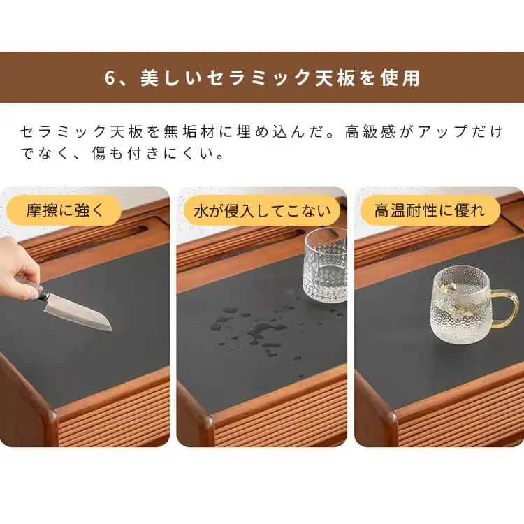 ナイトテーブル ブラウン ツゲ材 xbjj-ygctg-sidetable