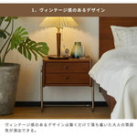 ナイトテーブル ブラウン ツゲ材 xbjj-yyctg-sidetable