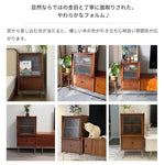 ラック ブラウン ツゲ材 モールガラス xbjj-yyxbg-cabinet