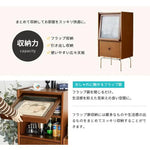 ラック ブラウン ツゲ材 モールガラス xbjj-yyxbg-cabinet