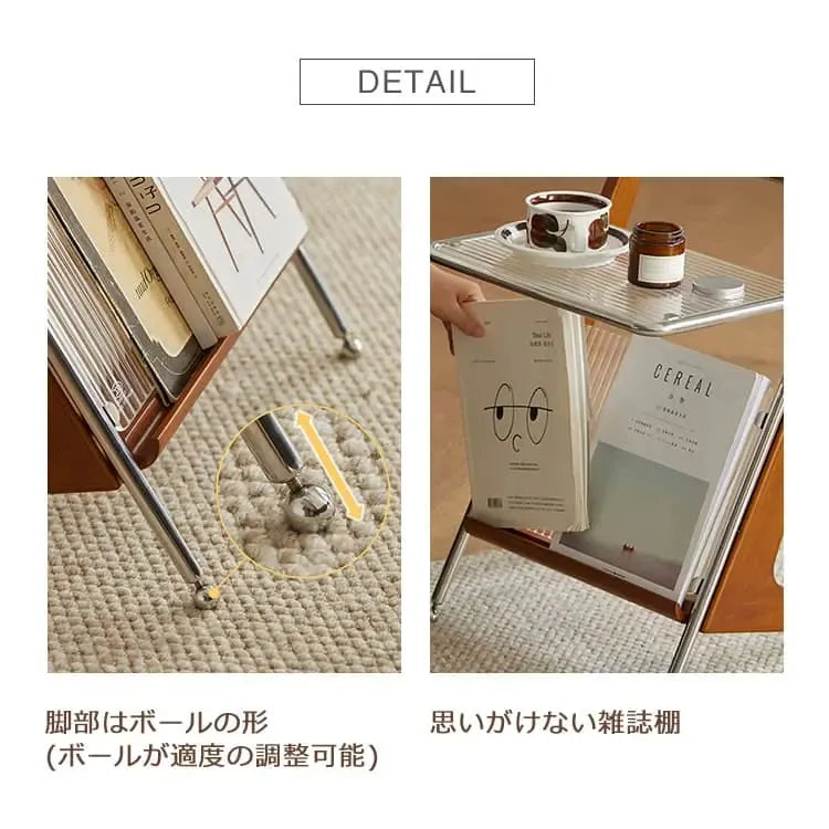 ラック ブラウン ツゲ材 スチール xbjj-yyxbj-table