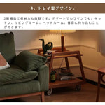 ラック ナチュラル チェリー材 モールガラス xbjj-yyxtc-sidetable