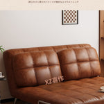 ヴィンテージ風 ソファーベッド 折りたたみ式｜伸縮ベッド 一体型 省スペース リビング・バルコニー対応 xizuo-0203-26