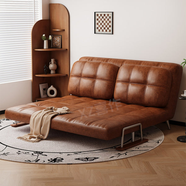 ヴィンテージ風 ソファーベッド 折りたたみ式｜伸縮ベッド 一体型 省スペース リビング?バルコニー対応 xizuo-0203-26