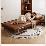 ヴィンテージ風 ソファーベッド 折りたたみ式｜伸縮ベッド 一体型 リビング・バルコニー対応 xizuo-0203-29