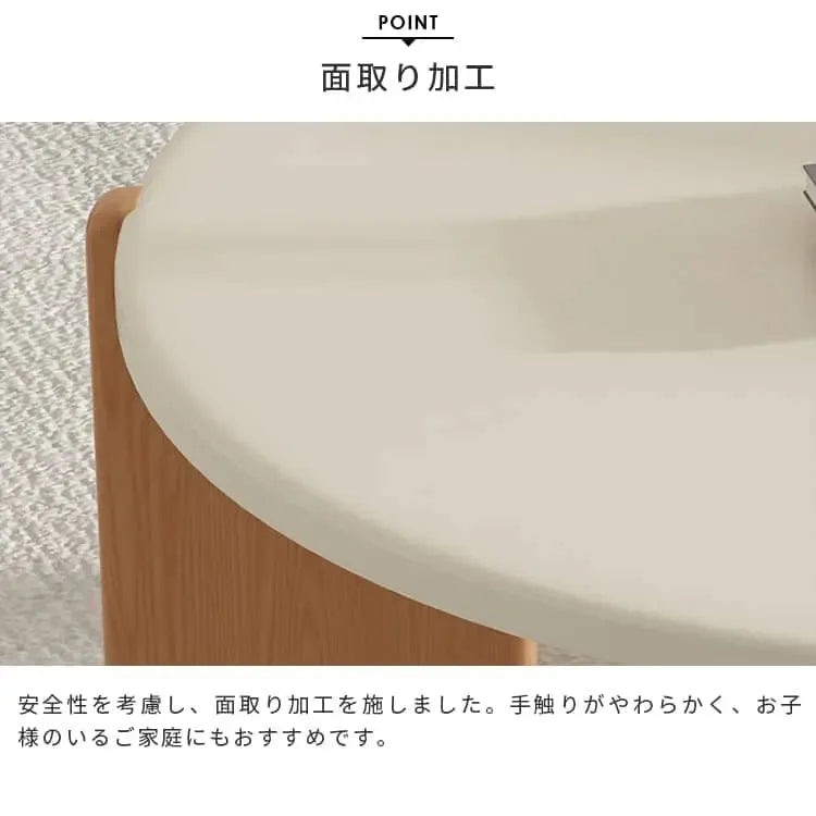 センターテーブル ホワイト ケヤキ材 ybyd-454596459-table