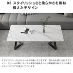 センターテーブル グレー ホワイト セラミック スチール yhxgmy-001-table