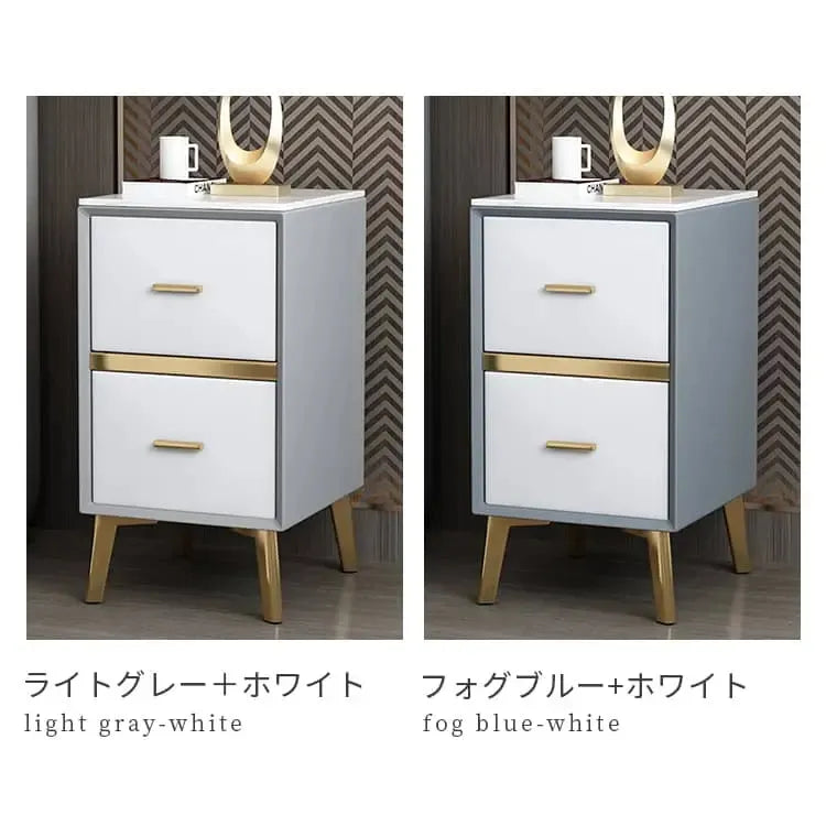 ナイトテーブル カーキ ホワイト オレンジ ベージュ グレー ブルー カーキ＋ホワイト オレンジ＋ホワイト ブルーグレー＋ホワイト グレー＋ホワイト セラミック 合成皮革 天然木 スチール yk-01-nightable