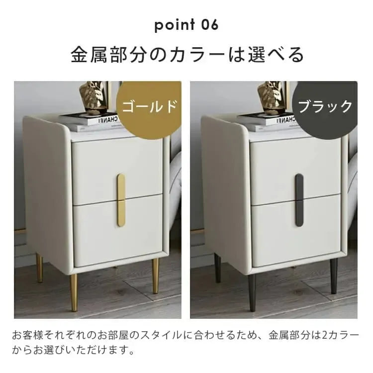 ナイトテーブル ピンク ホワイト ブラック ブラウン イエロー ベージュ ブルー グリーン ライトグレー ダークグレー PUレザー スチール 無垢材フレーム セラミック yk-07-nighttable