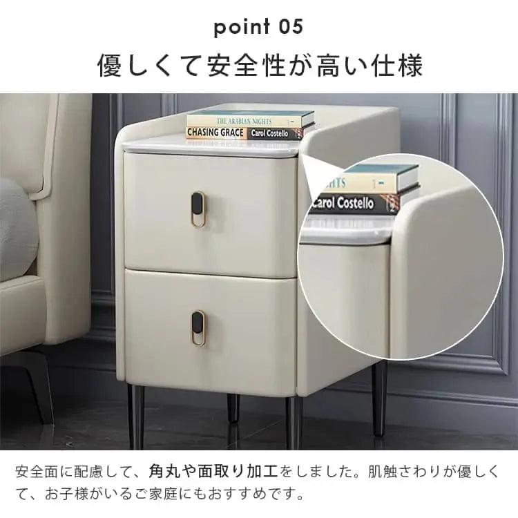 ナイトテーブル カーキ ライトグレー ピンク ミントグリーン オレンジ グリーン ブルー ブラック ブラウン ベージュ ダークグレー マイクロファイバーレザー スチール パイン セラミック yk-11-nighttable