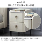 ナイトテーブル カーキ ライトグレー ピンク ミントグリーン オレンジ グリーン ブルー ブラック ブラウン ベージュ ダークグレー マイクロファイバーレザー スチール パイン セラミック yk-11-nighttable