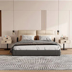 ナイトテーブル ベージュ ダークグレー ブルー ホワイト ライトグレー オレンジ マイクロファイバーレザー yk-14-nighttable