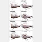 無垢材 ソファーベッド 折りたたみ式｜引き出しスライド 1〜2人用 多機能 書斎・リビング対応 ys-0228-px