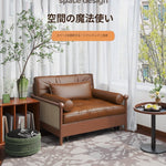 無垢材 ソファーベッド 折りたたみ式｜ヴィンテージ風 1人掛け 省スペース 多機能 リラックスチェア ysjj-0203-23