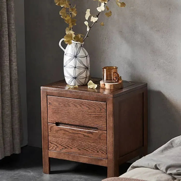 ナイトテーブル ブラウン オーク材 ysys-a3021-table