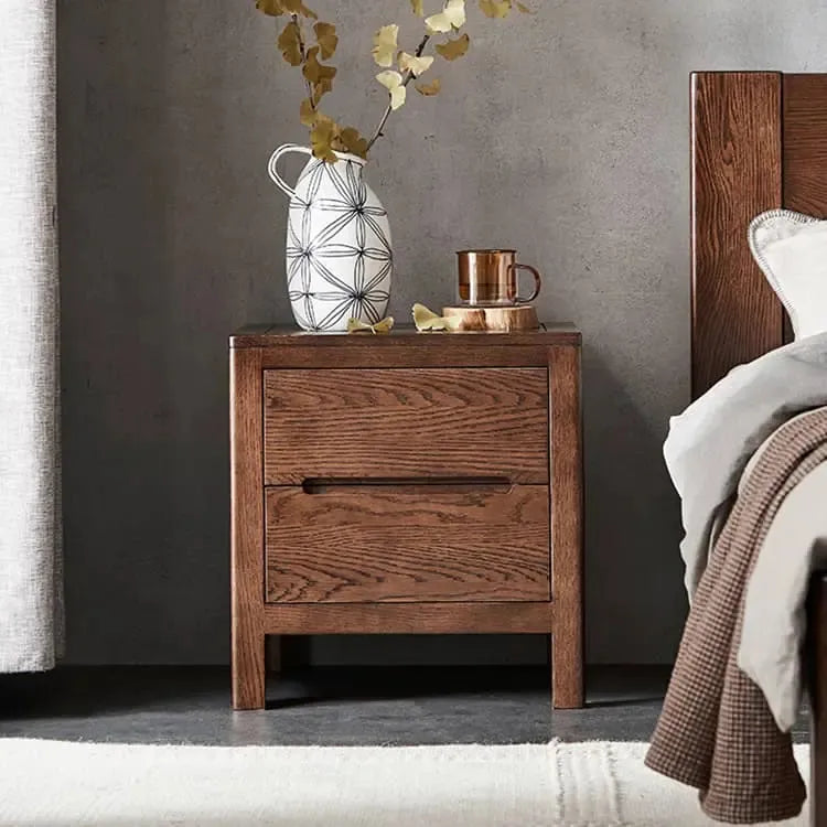 ナイトテーブル ブラウン オーク材 ysys-a3021-table