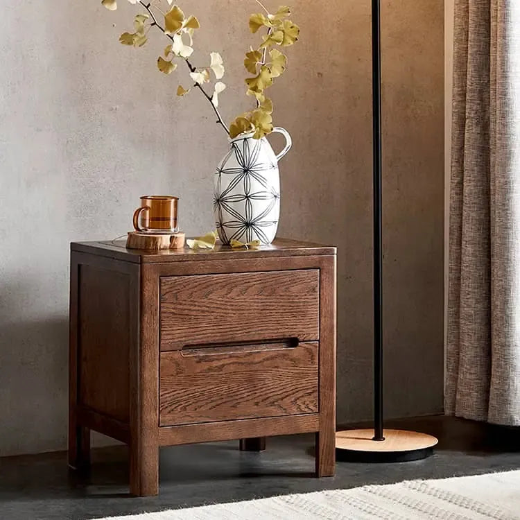 ナイトテーブル ブラウン オーク材 ysys-a3021-table