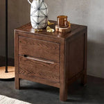 ナイトテーブル ブラウン オーク材 ysys-a3021-table