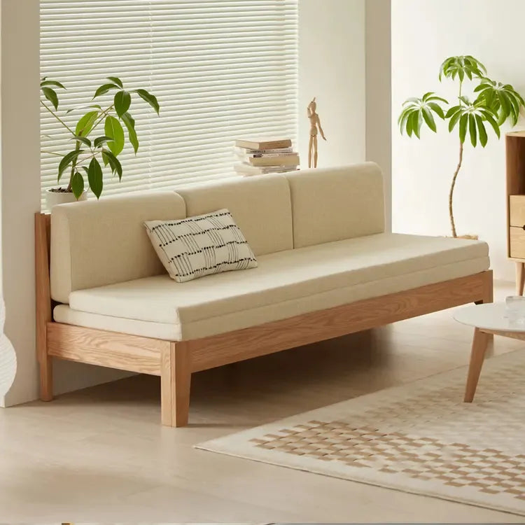 ソファー ベージュ ライトグレー オーク材 ファブリック ysys-a5065-sofa