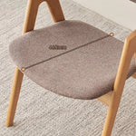 チェア グレー ブラウン オーク材 綿麻 ysys-b3124-chair