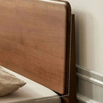 ベッド ブラウン ウォールナット材 ポプラ材 ysys-b5016-bed