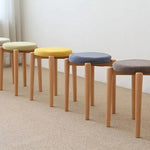 スツール ベージュ グリーン ブルー イエロー ブラウン ビーチ材 綿麻 ysys-c3132-stool