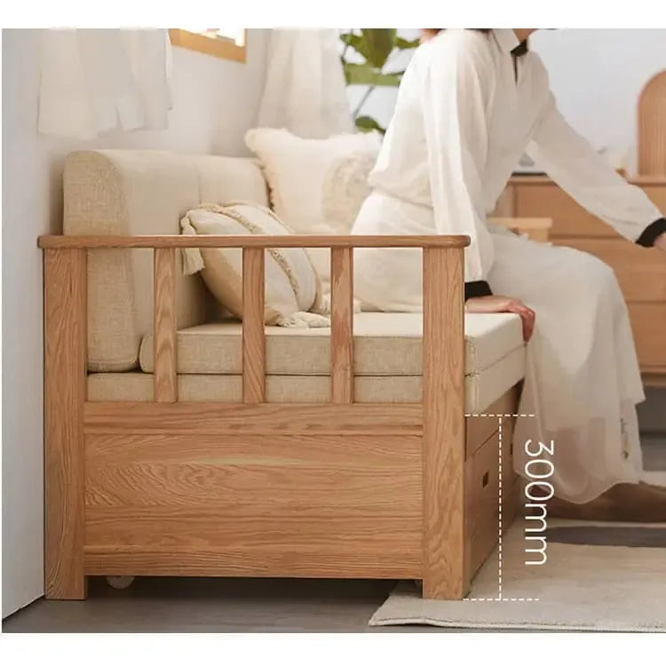 ソファー グレー ベージュ オーク材 パイン ファブリック ysys-d8068-sofa