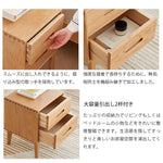 ナイトテーブル ナチュラル ブラウン オーク材 キリ材 ysys-f8021-nighttable