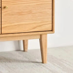 キャビネット ナチュラル オーク材 キリ材 ガラス 真鍮 ysys-f8103-cupboard