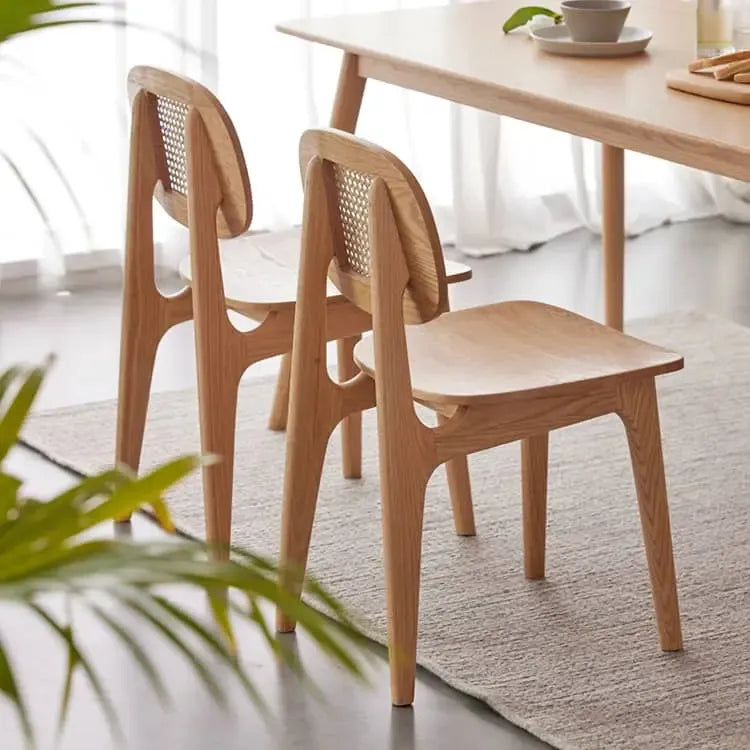 チェア ナチュラル オーク材 ラタン ysys-h6123-chair