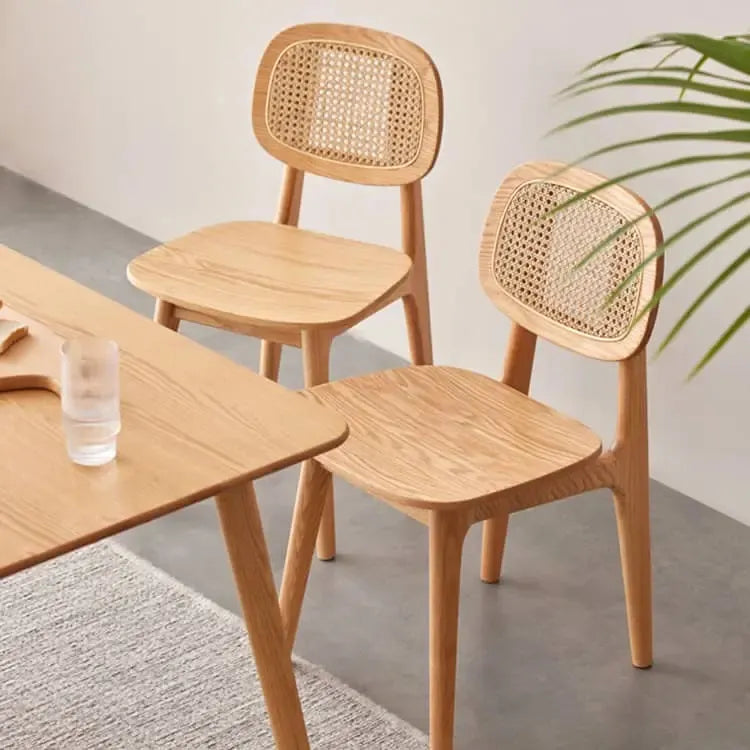 チェア ナチュラル オーク材 ラタン ysys-h6123-chair