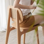 チェア ナチュラル オーク材 ラタン ysys-h6123-chair