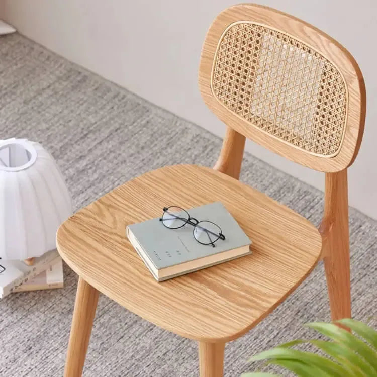 チェア ナチュラル オーク材 ラタン ysys-h6123-chair