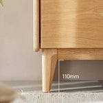 キャビネット ナチュラル オーク材 キリ材 ガラス ysys-l3141-cupboard