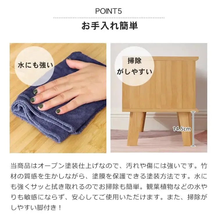 テレビ台 ナチュラル 竹 ガラス zt-548